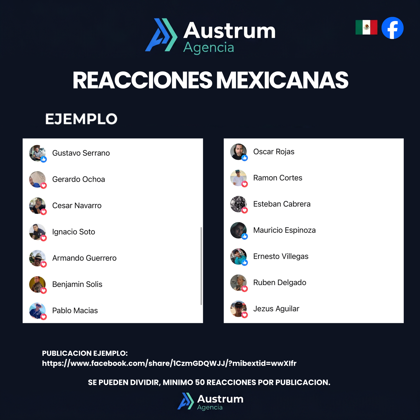 Reacciones Mexicanas Fb